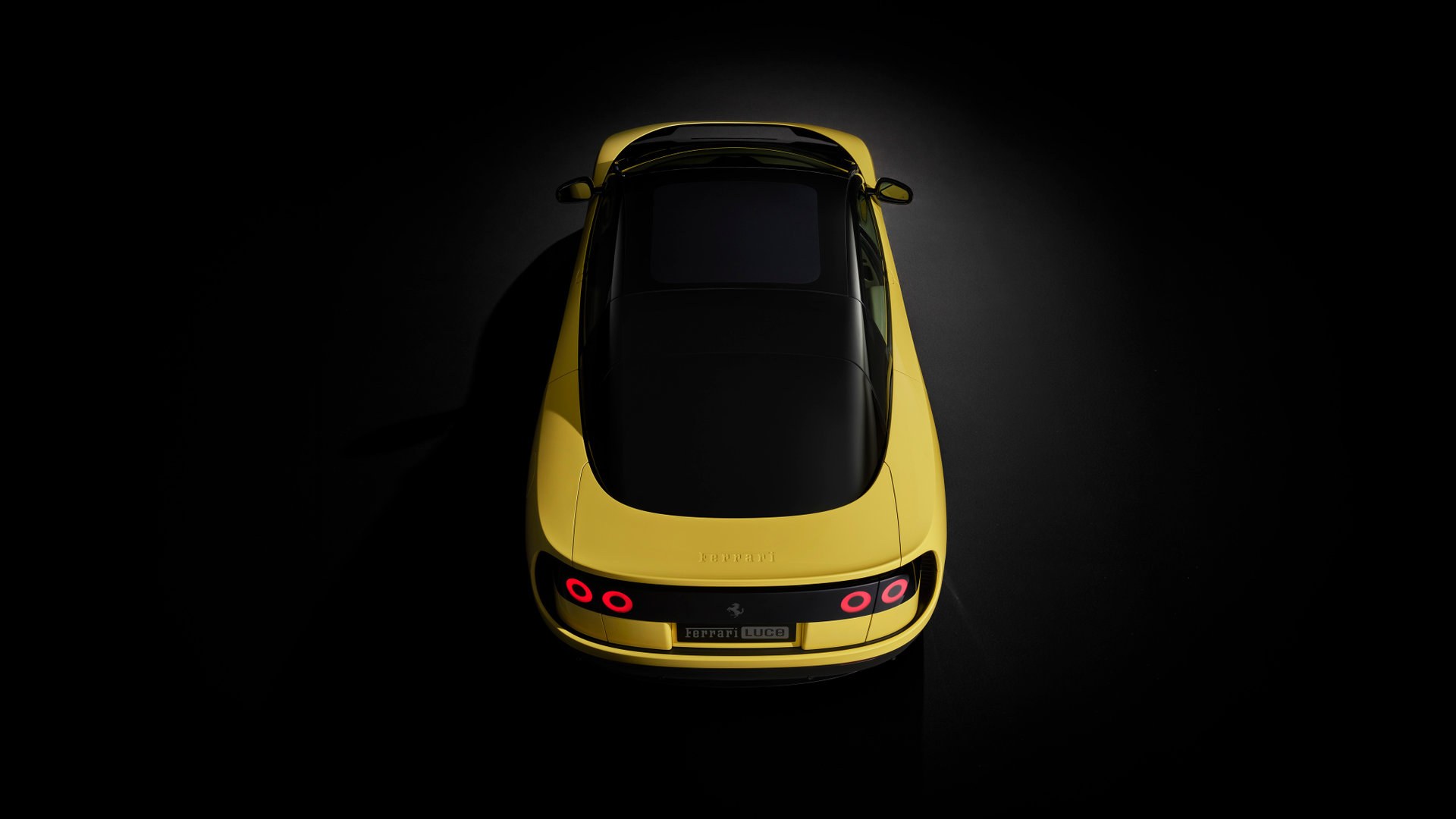 Ferrari Luce in Giallo Luce launch yellow, official Ferrari media
