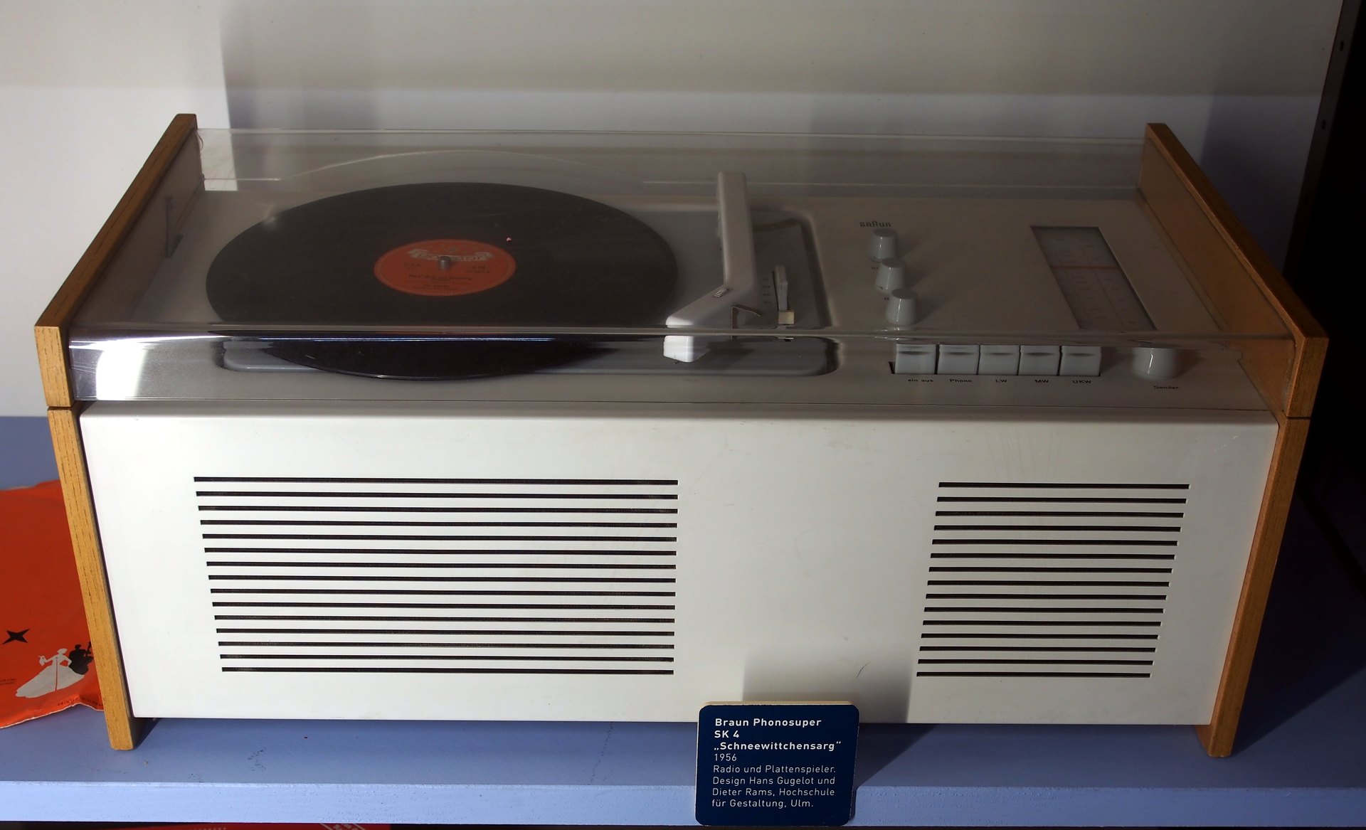 Braun Phonosuper SK 4 radio-phonograph with transparent lid